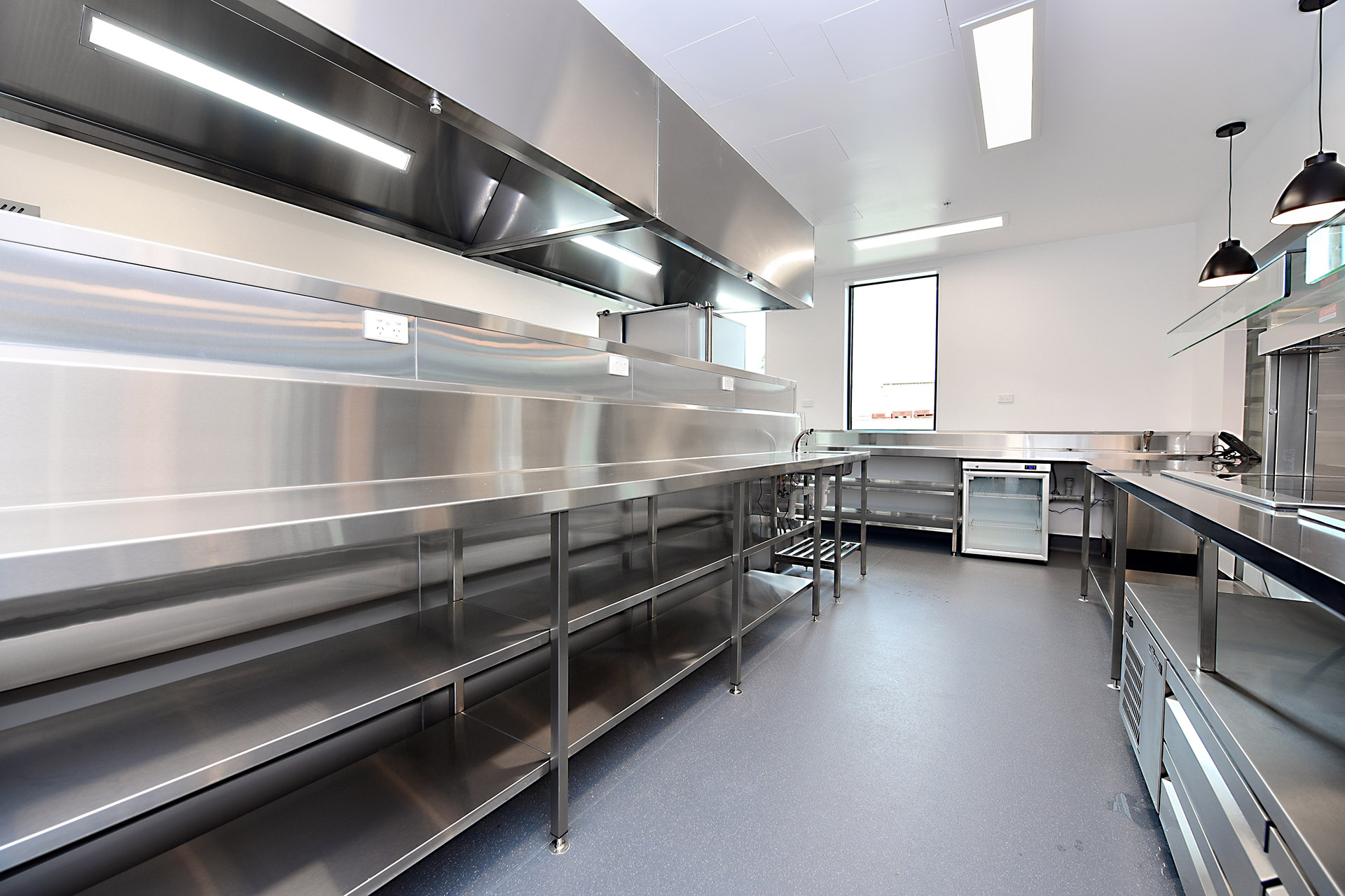 Completed commercial kitchen installation